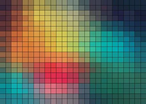 Pattern of colored cubes Stock Illustration