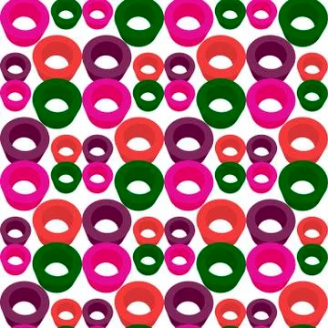 Pattern colored cylinders Stock Illustration