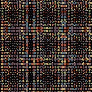 Pattern with colored dots Stock Illustration