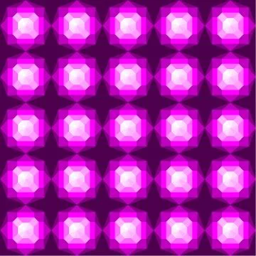 Pattern of colored gemstones. Stock Illustration