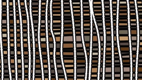 Pattern with colored geometric forms Stock Footage 151959054