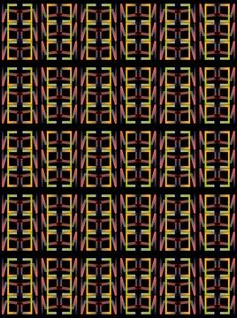 A pattern of colored gradient geometric elements in the form of rectangles. Stockillustratie