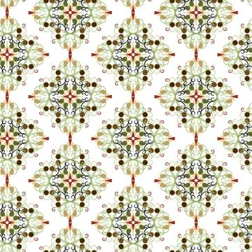 Pattern- Colored oriental ornament Illustrazione stock
