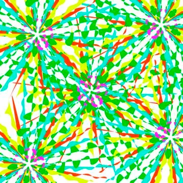 Pattern of colored rays on a white Stock Illustration