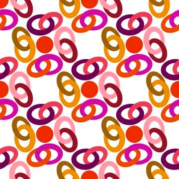 Pattern colored rings Stockillustratie