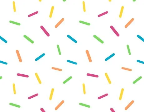 Pattern colored small sticks on a transparent background, seamless graphics.. Stockillustratie