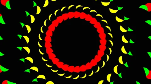 Pattern of colored spheres Stock Footage 137941417