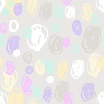 PATTERN OF COLORED SPOTS in pastel colours Stock Illustration
