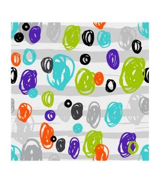 THE PATTERN OF COLORED SPOTS ON A STRIPED BACKGROUND Stock Illustration