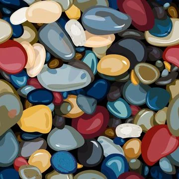  pattern of colored stones Stock Illustration