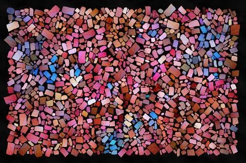 Pattern of colored stones or tiles pink blue brown or path for design on the Stock Illustration