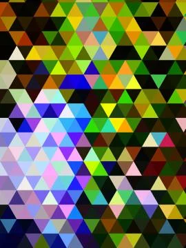 Pattern of colored tiles with notional pink backdrop Stock Illustration