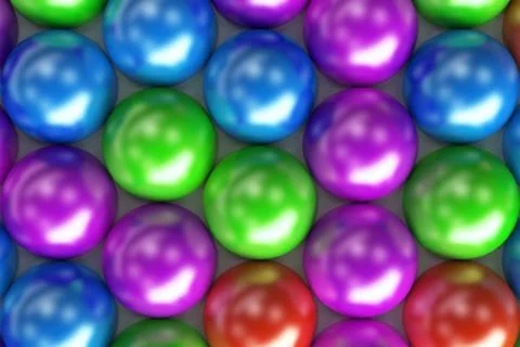 Pattern of coloreful spheres Stock Illustration