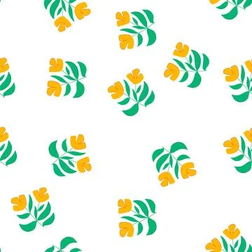 Pattern colorful abstract square flowers cartoon vector 스톡 일러스트
