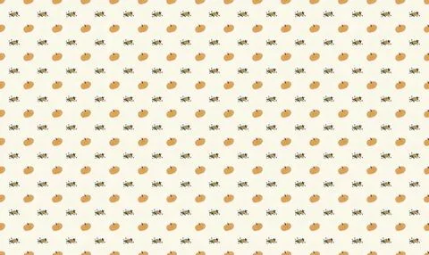 Pattern of colorful apples on a white background Stock Illustration