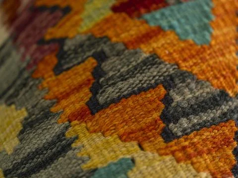 Pattern of a colorful carpet Stock Photos