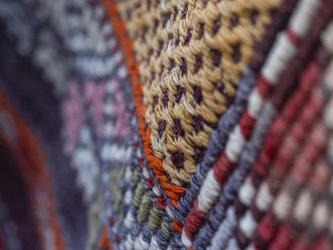 Pattern of a colorful carpet Stock Photos