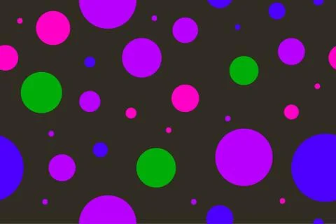 Pattern with colorful circles Stock Illustration