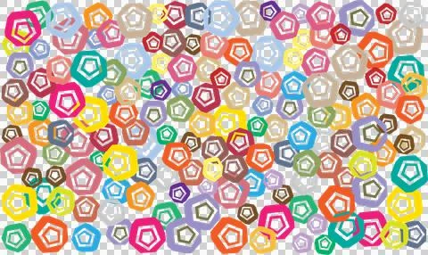 Pattern with colorful circles Stock Illustration