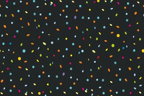 Pattern of Colorful confetti Stock Illustration