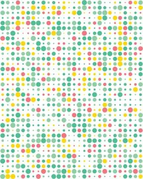 Pattern with colorful dots Stock Illustration