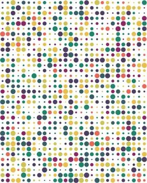 Pattern with colorful dots Stock Illustration