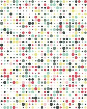 Pattern with colorful dots イラスト素材