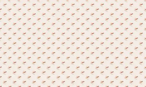Pattern of colorful flamingos on a white background Stock Illustration
