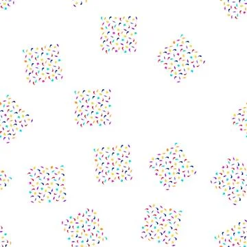 Pattern Colorful geometric confetti elements scattering on white 스톡 일러스트