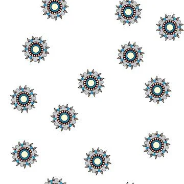 Pattern Colorful mandala drawing presenting traditional decorative element Illustrazione stock