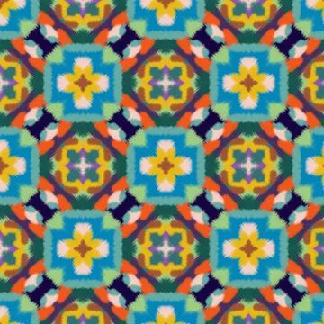 Pattern of colorful ornament Stock Illustration