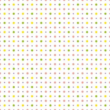 Pattern with colorful polka dots. Vector illustration Stock Illustration