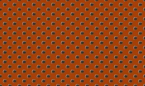 Pattern of colorful small squares on orange background Stock Illustration