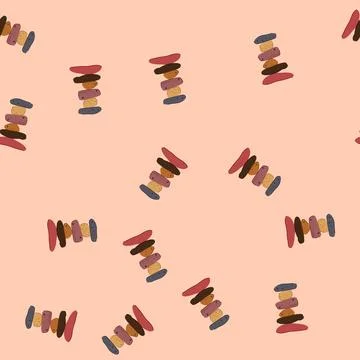 Pattern colorful stones stacked into a balanced cairn, symbolizing zen, mindf イラスト素材
