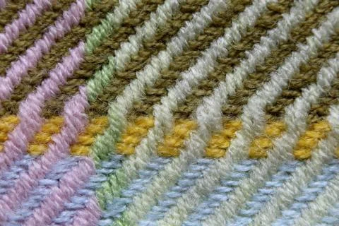 Pattern of colorful towel in a macro. Stock Photos