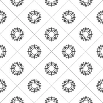 Pattern for coloring book. Black and white background Stock Illustration