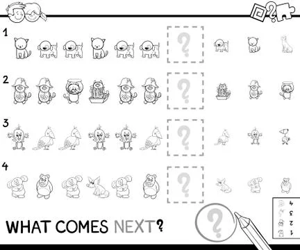 Pattern coloring page for kids Illustrazione stock