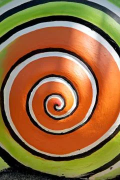 Pattern of colors rolling circle. Stock Photos