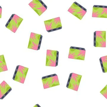 Pattern colour pencil holder cartoon vector Stock Illustration
