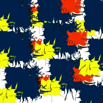 A pattern of coloured blobs Stock Illustration