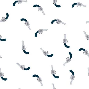 Pattern colt wild west pistol cartoon vector Stockillustratie