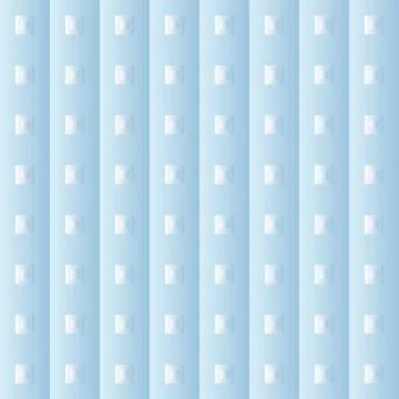 Pattern with columns in two shades of blue and bright decorations Stock Illustration