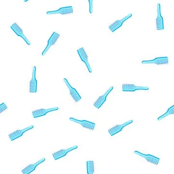 Pattern comb hair brush cartoon vector 스톡 일러스트