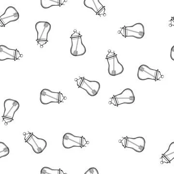 Pattern comb honey jar cartoon vector Stockillustratie