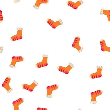 Pattern comfort socks heated cartoon vector 库存插图