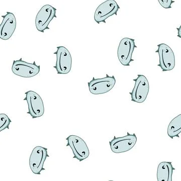 Pattern comic monster character cartoon vector Stock Illustration