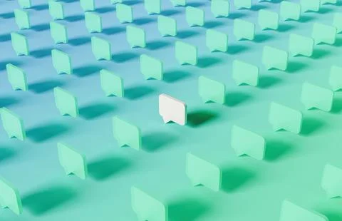Pattern of comment box Stock Photos