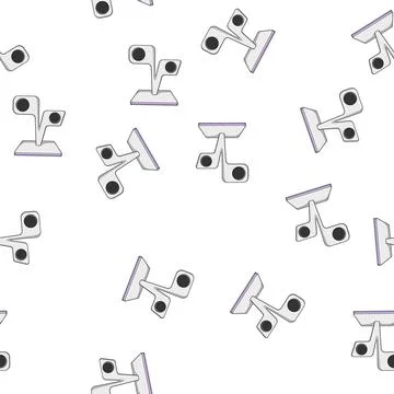 Pattern compact charging stand wireless cartoon vector Stock Illustration