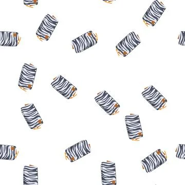 Pattern compact makeup bag cartoon vector イラスト素材