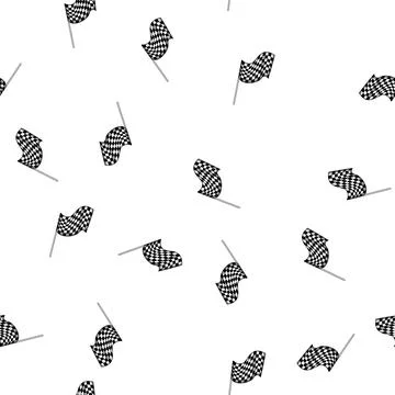 Pattern competition finish flag cartoon vector 스톡 일러스트